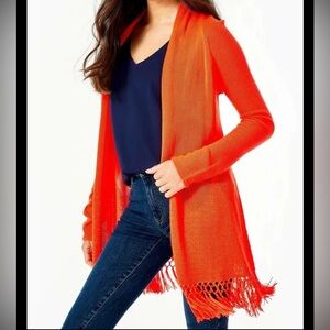 Lilly Pulitzer Tatum Cardigan Picante Coral XS